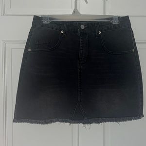 Wild Fable black denim skirt